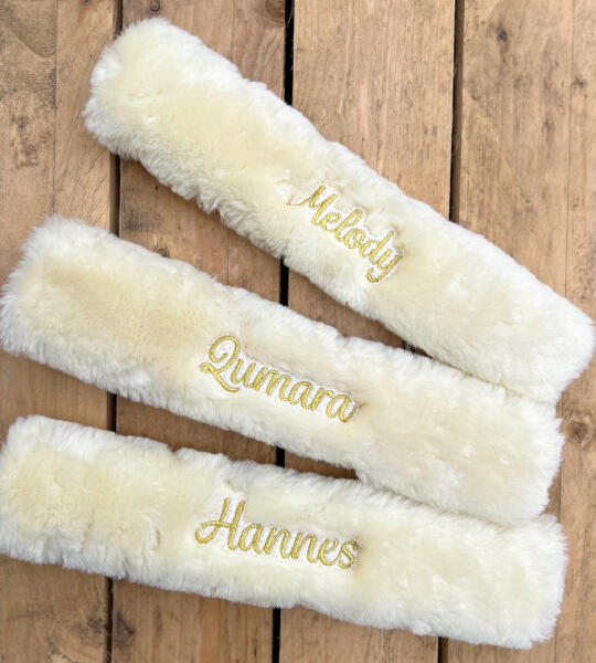 Lami-Cell Neusbontje met Geborduurde Naam – Zwart of Naturel